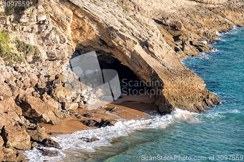 Image of Small Grotto on Beach