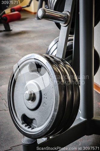 Image of Barbell plates rack