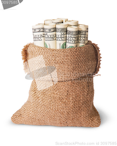 Image of Vertical money in the bag