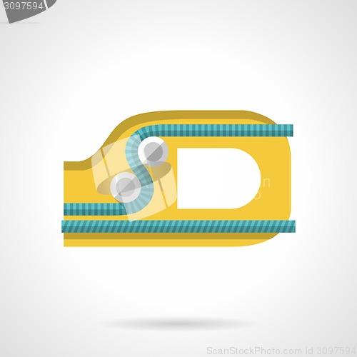 Image of Colored ascender flat vector icon