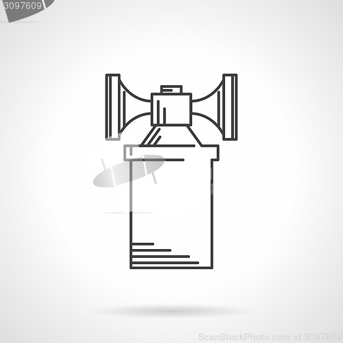 Image of Contour vector icon for air horn