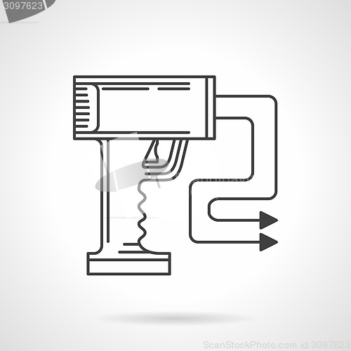 Image of Contour vector icon for stun gun