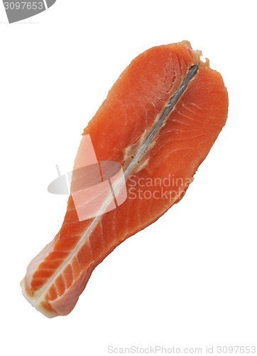 Image of Slice Of A Raw Salmon