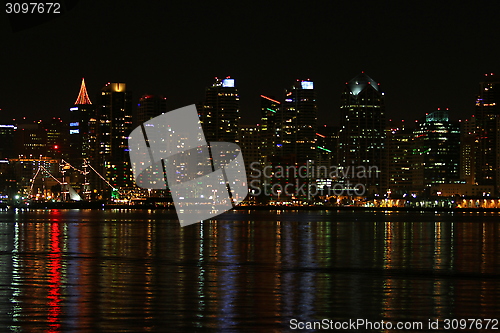 Image of San Diego Skyline Night