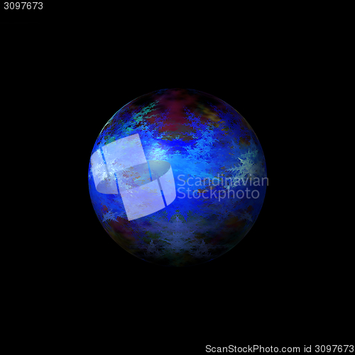 Image of Abstract Blue Globe