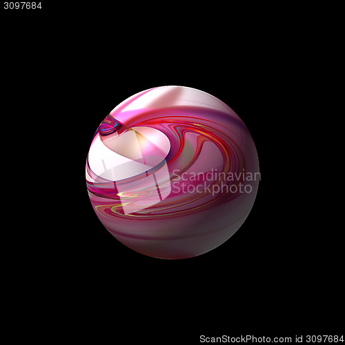 Image of Abstract Red Globe
