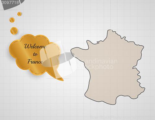 Image of welcome to france