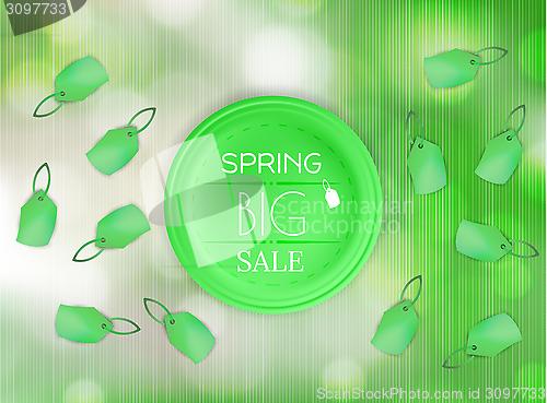 Image of spring sale vector background