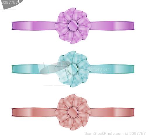 Image of collection of the three ribbons