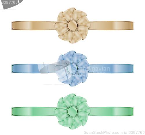 Image of collection of the three ribbons