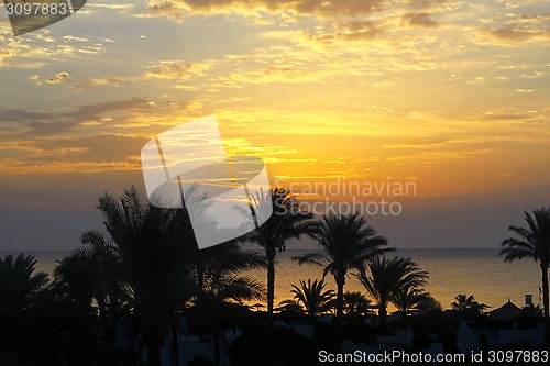 Image of Seaview of beautiful early morning