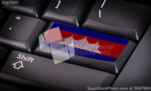 Image of Flag on keyboard