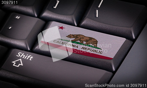 Image of Flag on keyboard