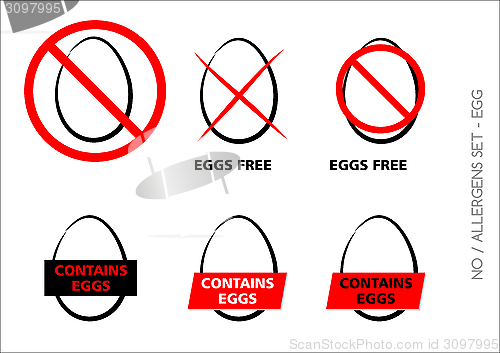 Image of Eggs Free Symbols on white background