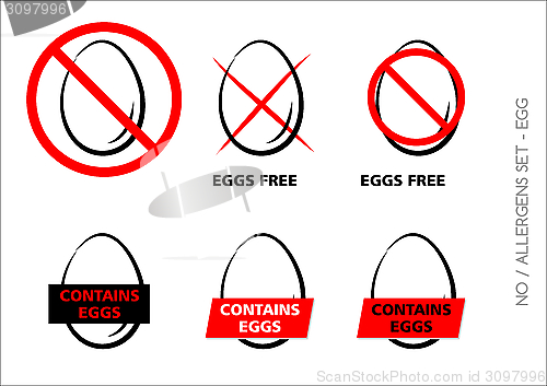 Image of Eggs Free Symbols on white background