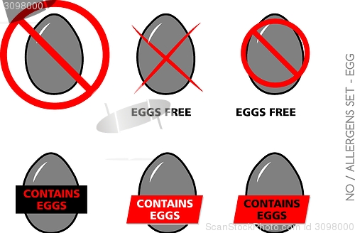 Image of Eggs Free Symbols on white background