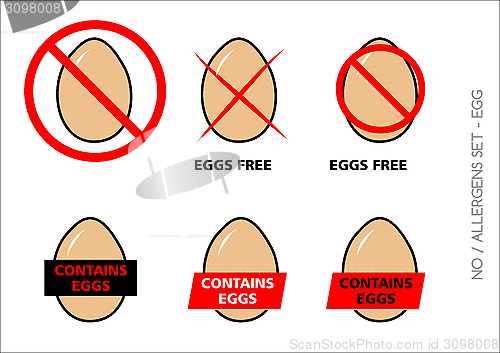 Image of Eggs Free Symbols on white background