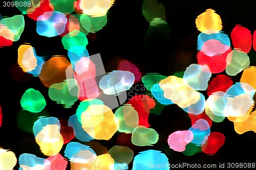 Image of Abstract colorful lights liquid background