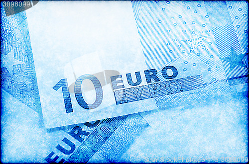 Image of Euro money abstract background