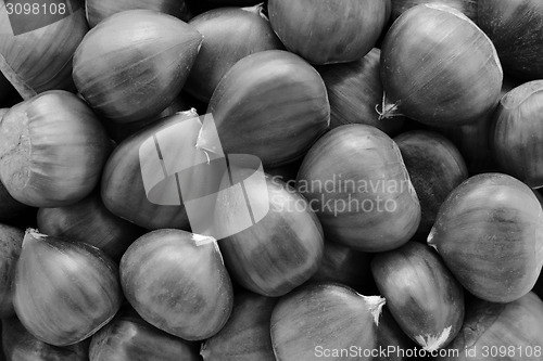 Image of Sweet chestnuts background 