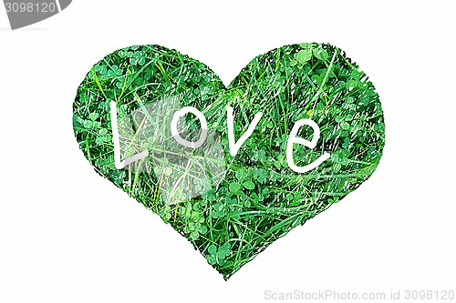 Image of Abstract green heart