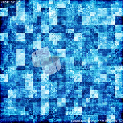Image of Blue checkered abstract background