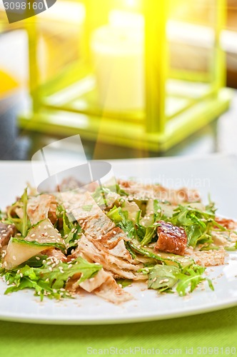 Image of Salad with smoked eel