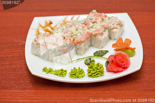 Image of cream cheese salmon rolls