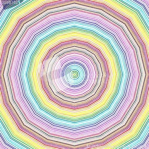 Image of Bright color radial pattern