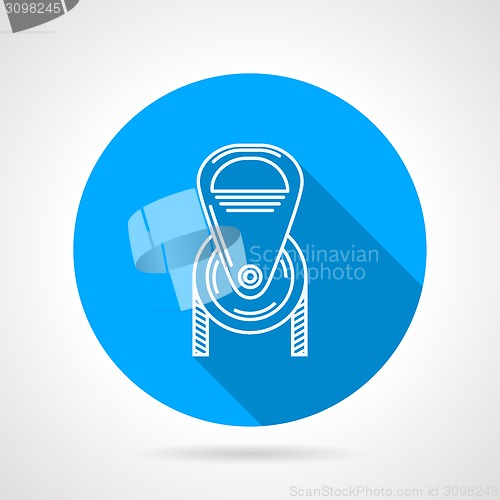 Image of Flat round icon for pulley