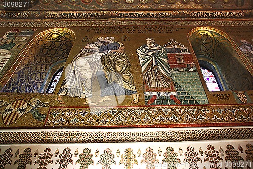 Image of Golden mosaic in Cappella Palatina