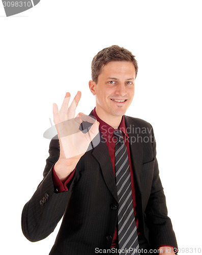 Image of Happy businessman.