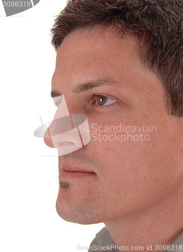 Image of Closeup head shoot of man.