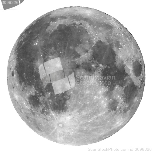 Image of Full moon isolated