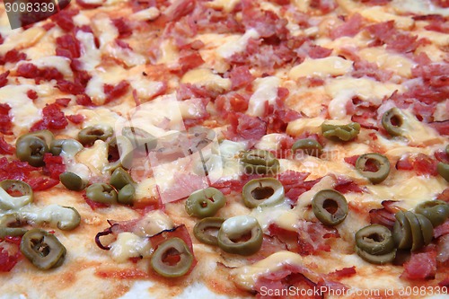 Image of homemade pizza background