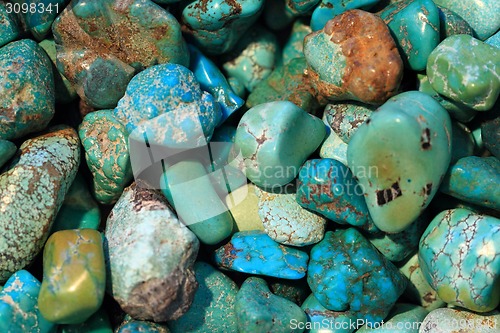 Image of turqoise mineral background