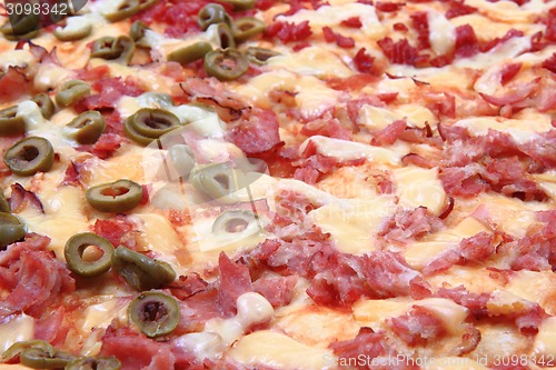 Image of homemade pizza background