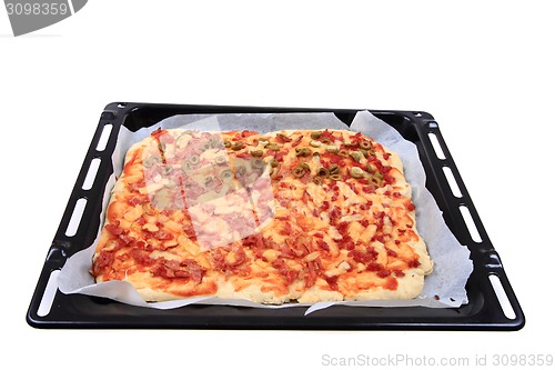 Image of homemade pizza 