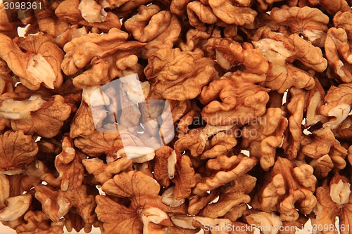Image of walnuts background