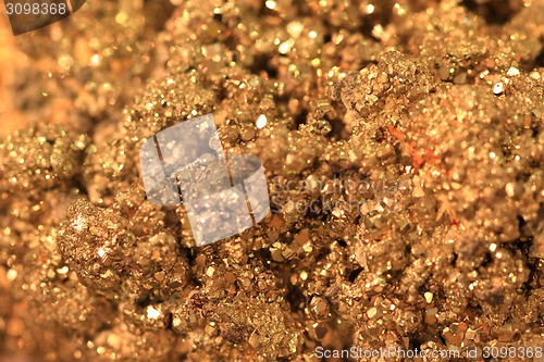 Image of abstract gold mineral background