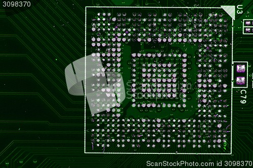 Image of computer chip texture 