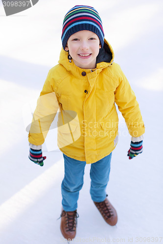 Image of boy ice skating