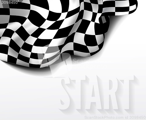 Image of checkered race flag