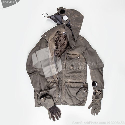 Image of Parka Jacket on White Background