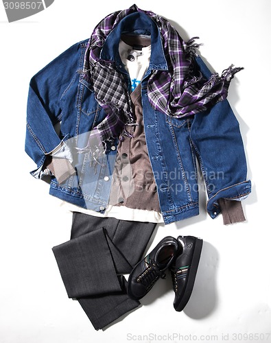 Image of Still life of street style man.