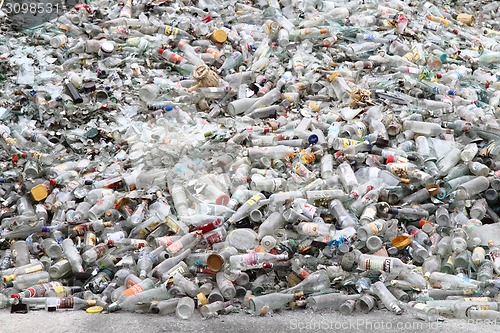 Image of white glass recycle background