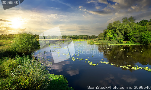 Image of Evening on river