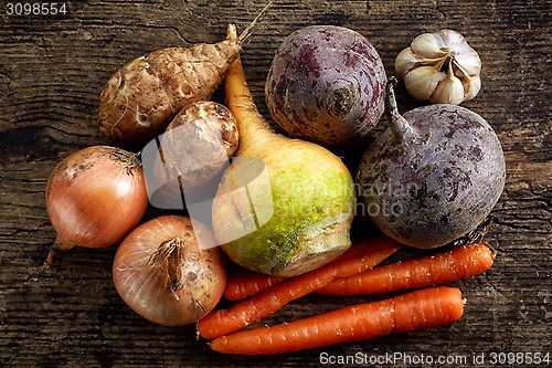 Image of various fresh raw vegetables