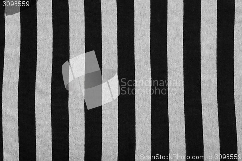 Image of abstract geometric black and white print on fabric