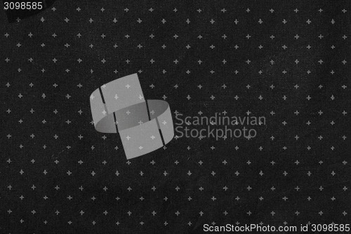 Image of abstract geometric black and white print on fabric